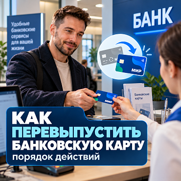 Как перевыпустить банковскую карту порядок действий